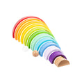 Load image into Gallery viewer, Wooden building blocks rainbow