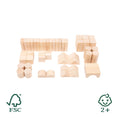 Load image into Gallery viewer, Natural wooden building blocks (pack of 50 in a bag)