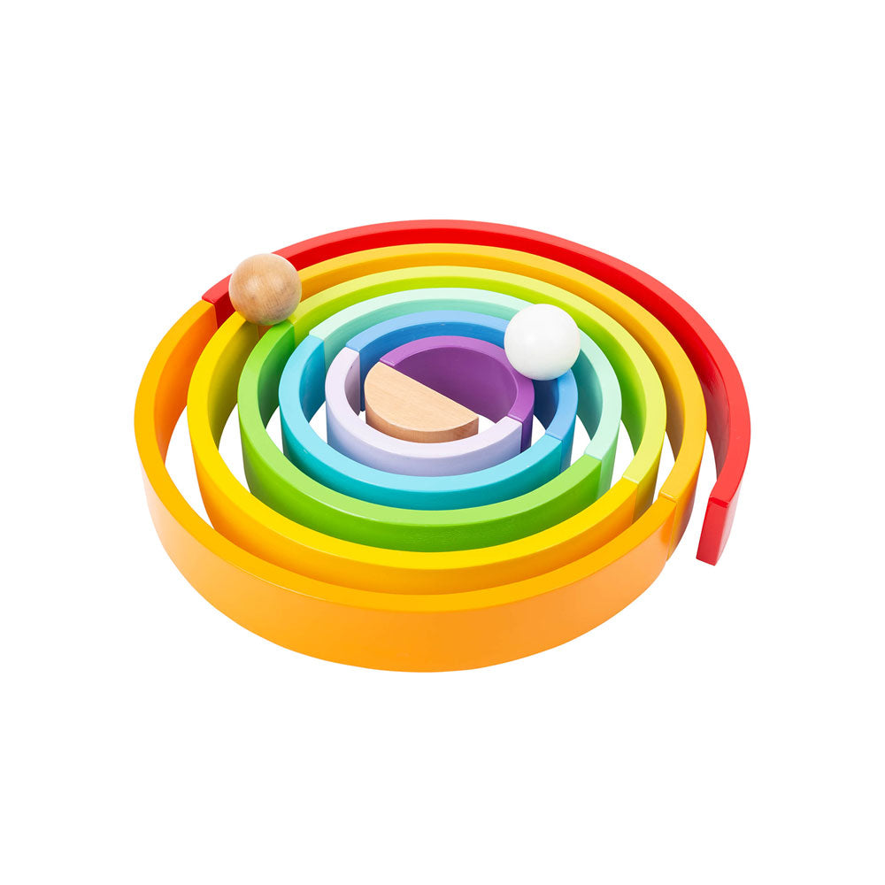 Wooden building blocks rainbow