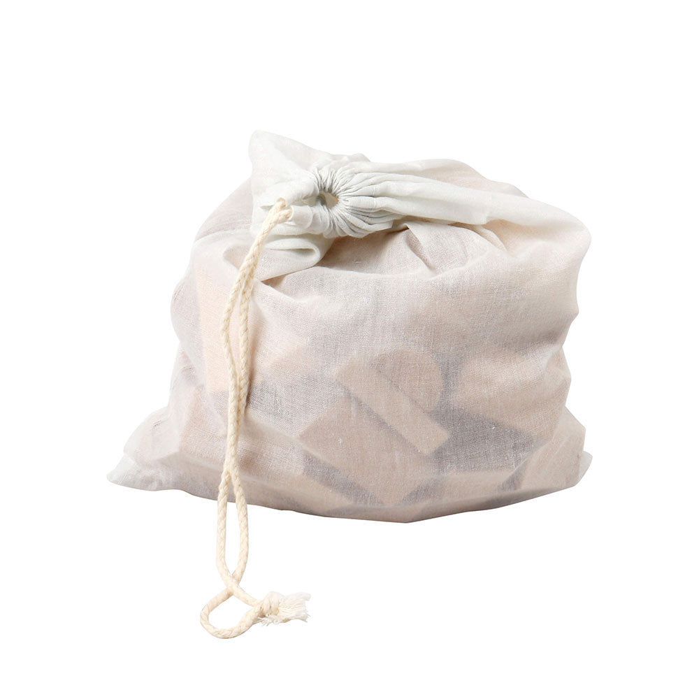 Natural wooden building blocks (pack of 50 in a bag)