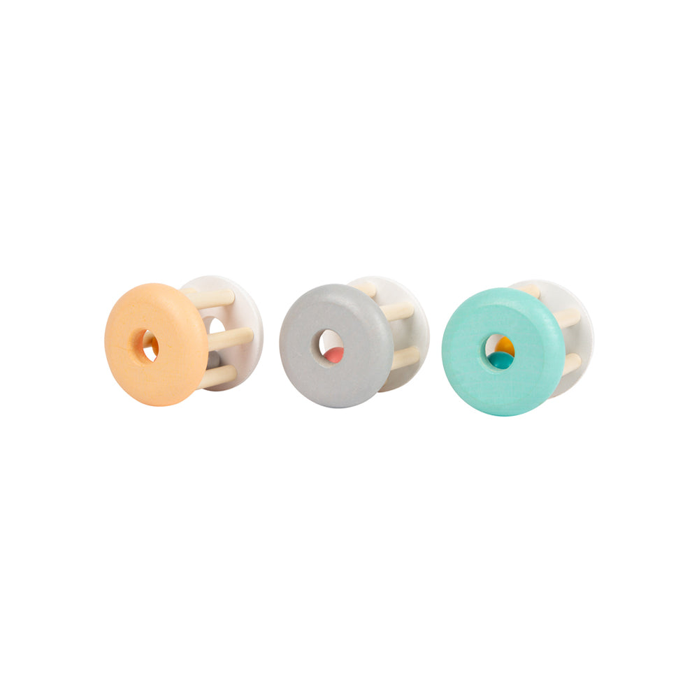 Baby rattles pastel