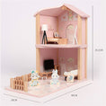Load image into Gallery viewer, Dollhouse Wooden Dolls House with Furniture and Accessories