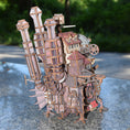 Load image into Gallery viewer, Howl's Moving Castle 3D Wood Model