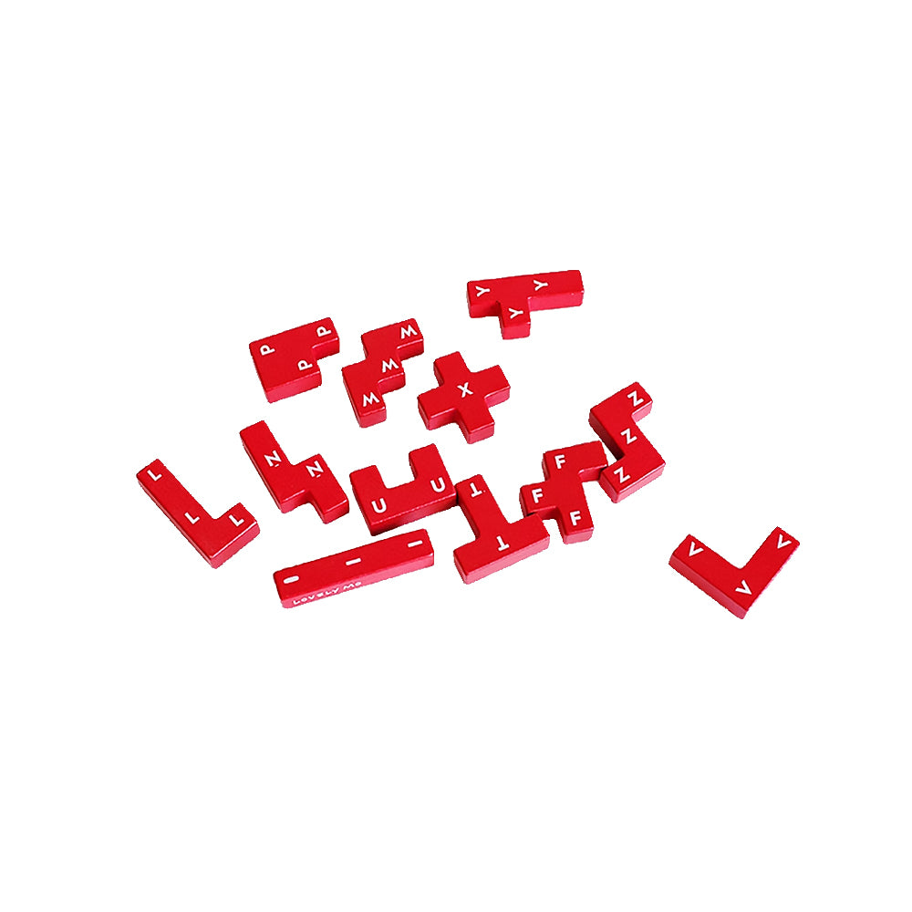 Wooden letter and number blocks