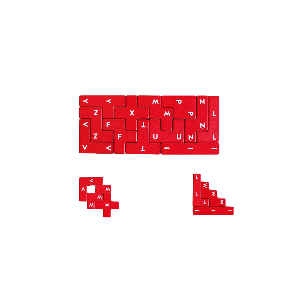 Wooden letter and number blocks