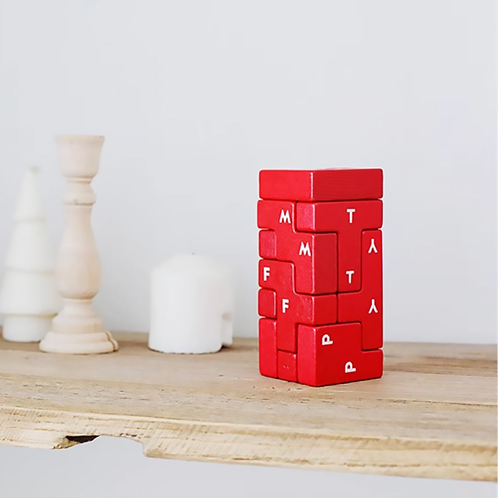 Wooden letter and number blocks