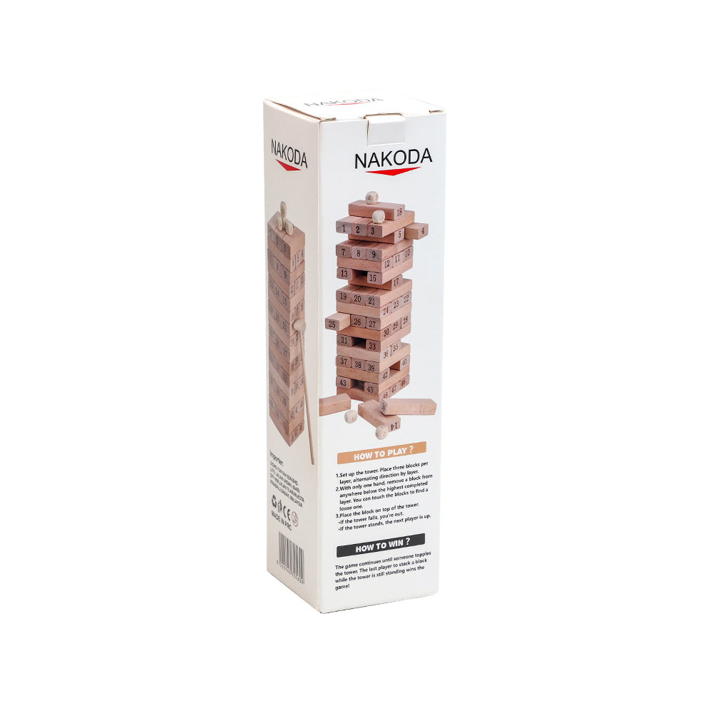 Wood Stacking Tower Game