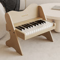 Bild in Galerie-Betrachter laden, Kinder Holz-Mini-Klavier / Elektronisches Keyboard