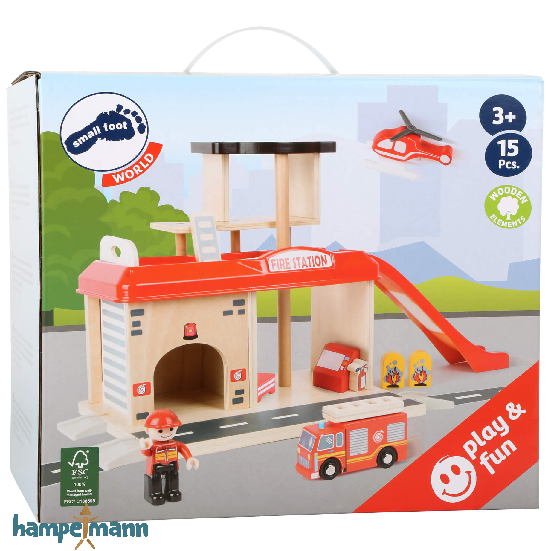 Fire department with accessories (fire station)