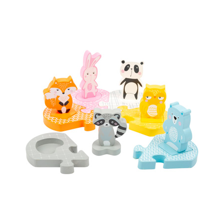 Steckpuzzle Pastell